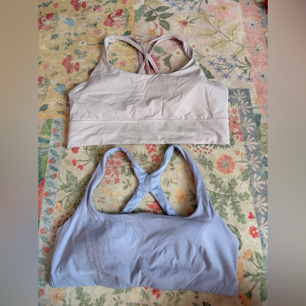 Lululemon Light Support Sports Bras — Light pink & purple